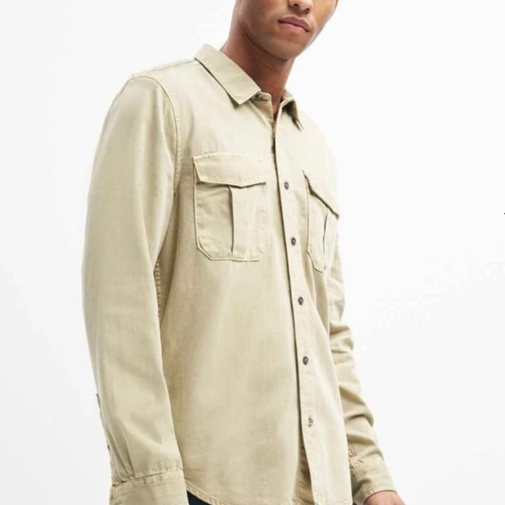 7 For All Mankind NWOT Mens Double Pocket in Sand - Picture 2 of 4